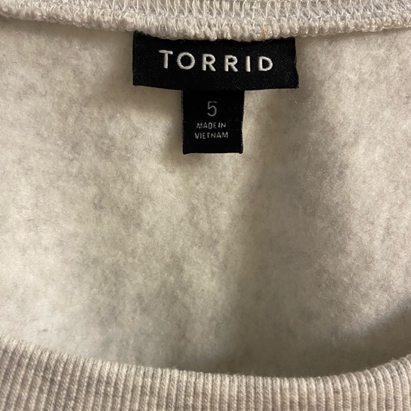 Torrid Cozy Cream Sweatshirt 5X - Picture 5 of 6